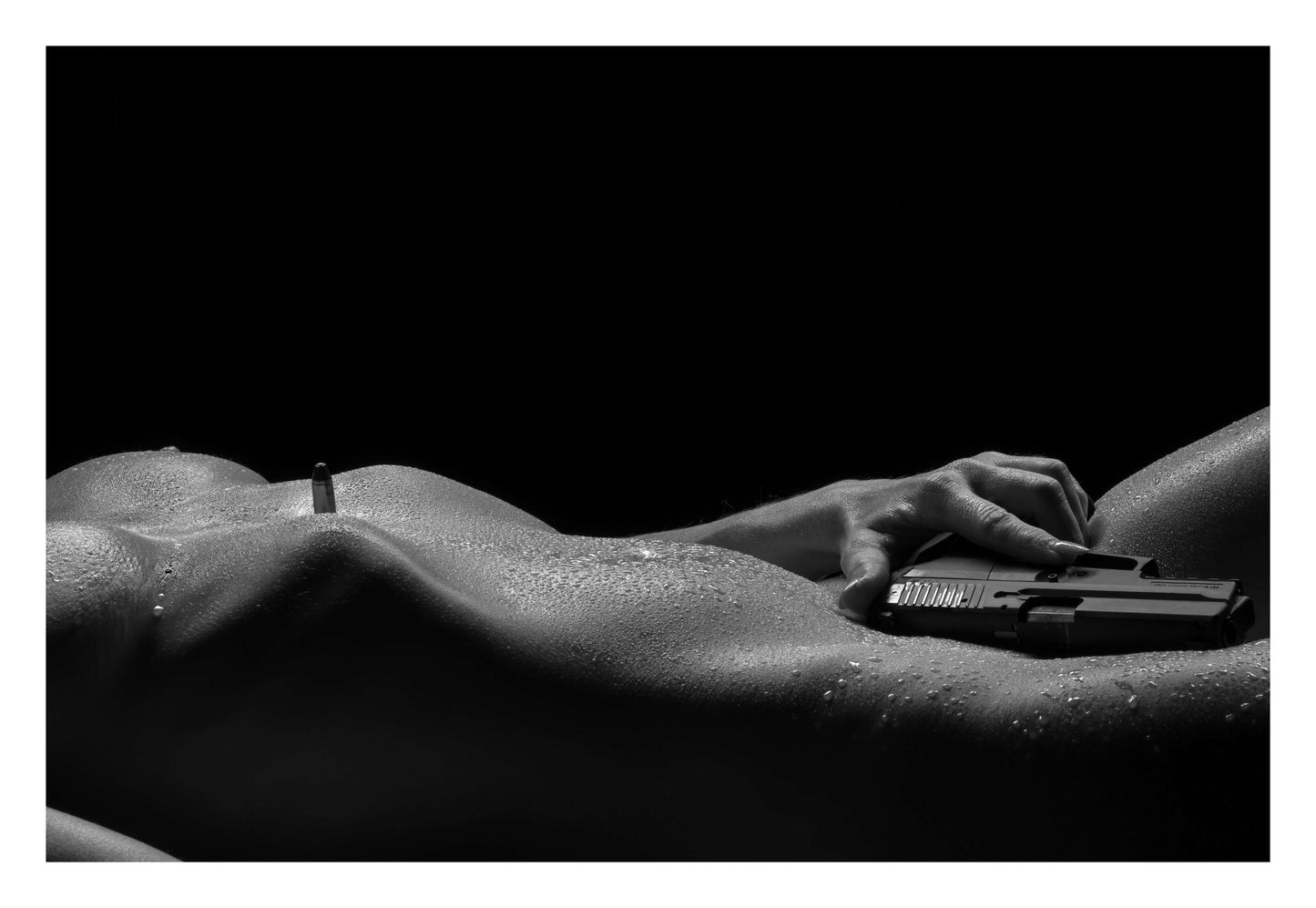 Sensual Power with Sidearm Framed Art