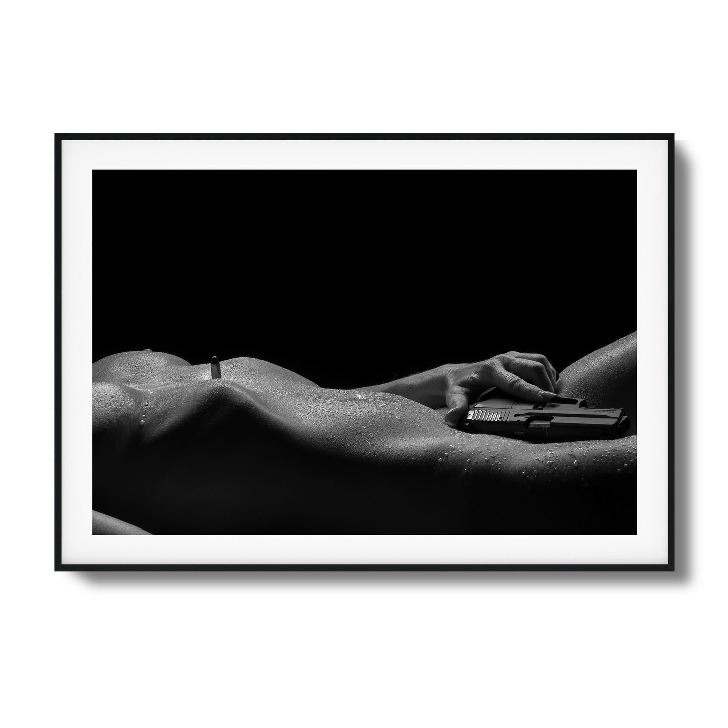 Sensual Power with Sidearm Framed Art