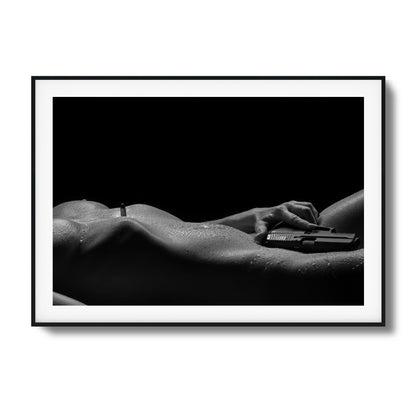 Sensual Power with Sidearm Framed Art