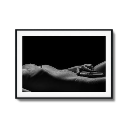 Sensual Power with Sidearm Framed Art