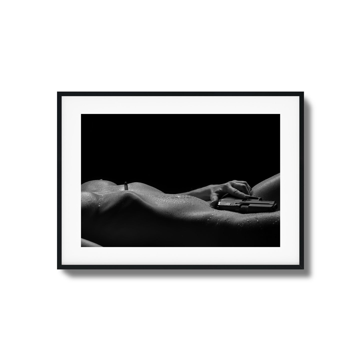 Sensual Power with Sidearm Framed Art