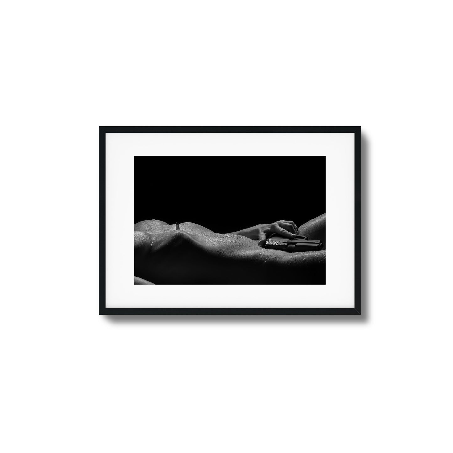 Sensual Power with Sidearm Framed Art