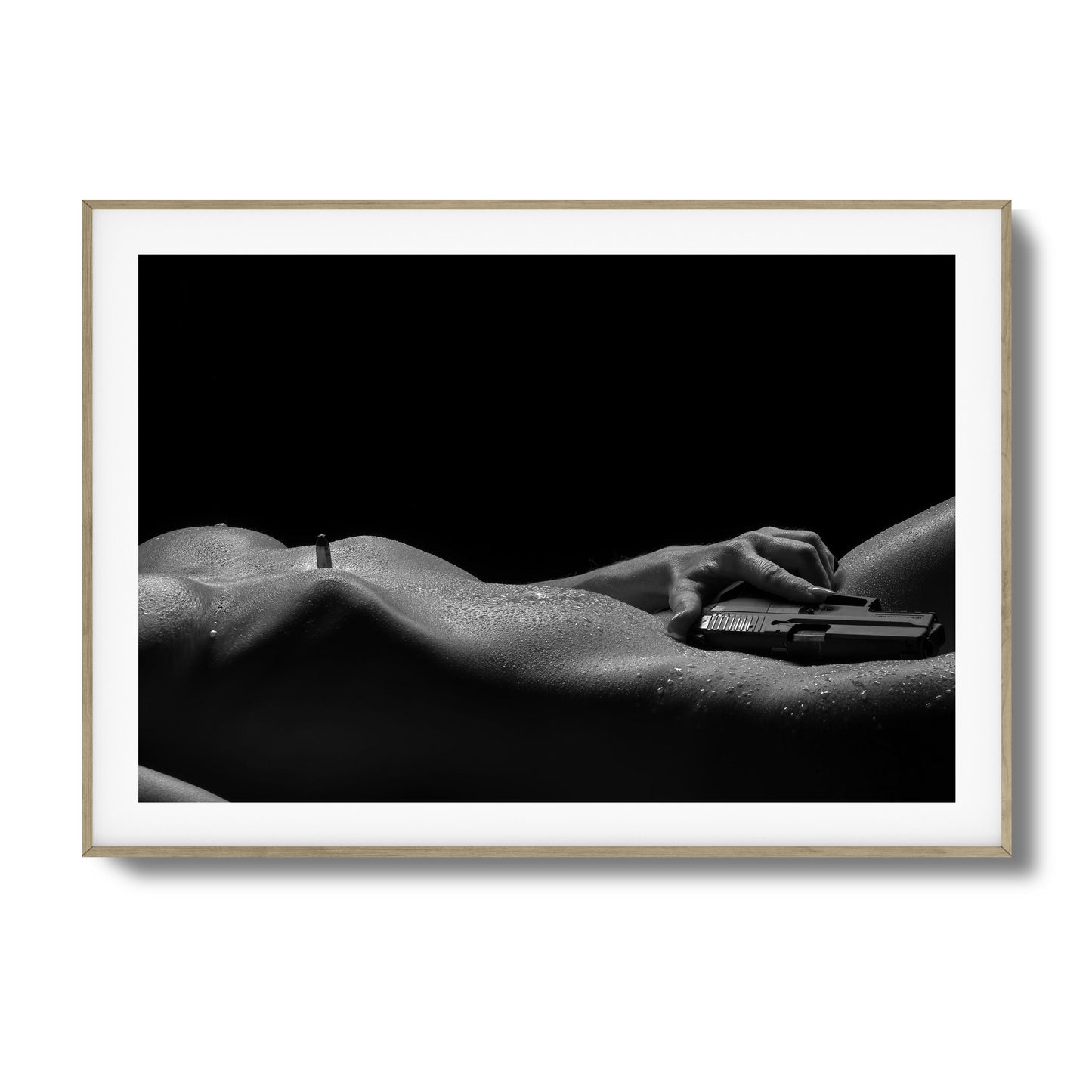 Sensual Power with Sidearm Framed Art