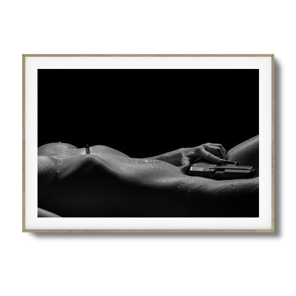 Sensual Power with Sidearm Framed Art
