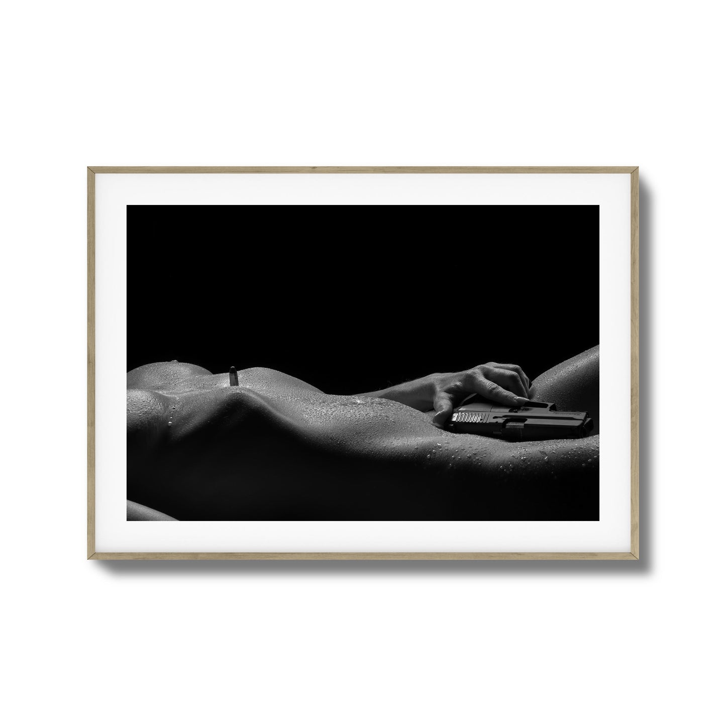 Sensual Power with Sidearm Framed Art