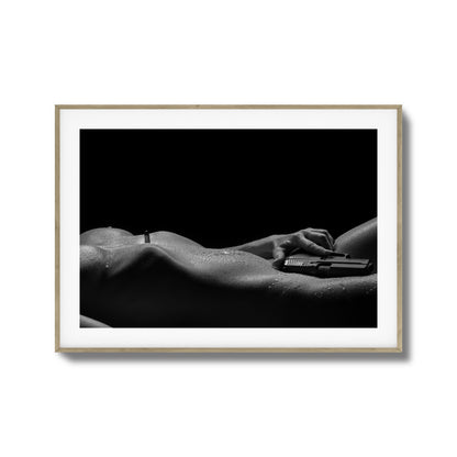 Sensual Power with Sidearm Framed Art