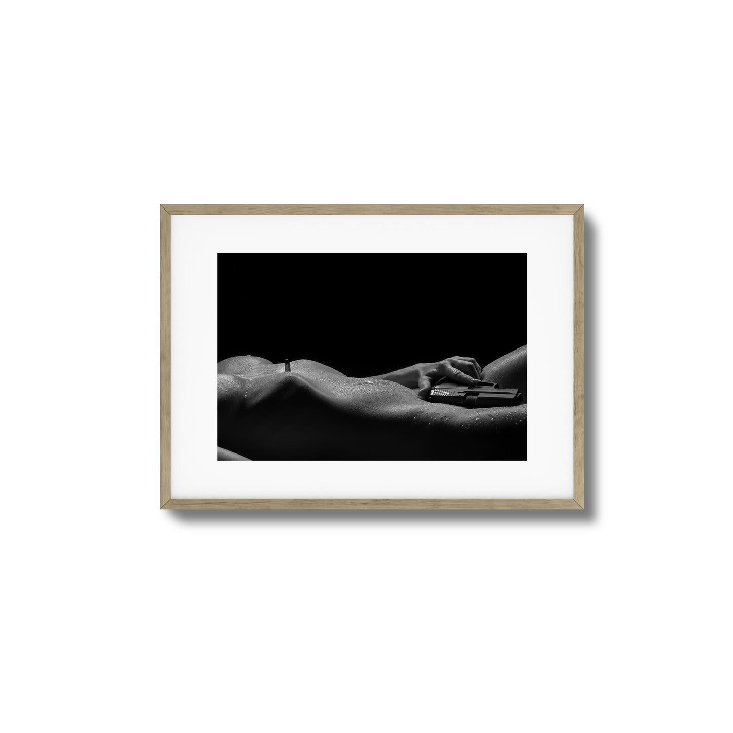 Sensual Power with Sidearm Framed Art