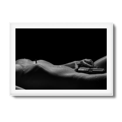 Sensual Power with Sidearm Framed Art