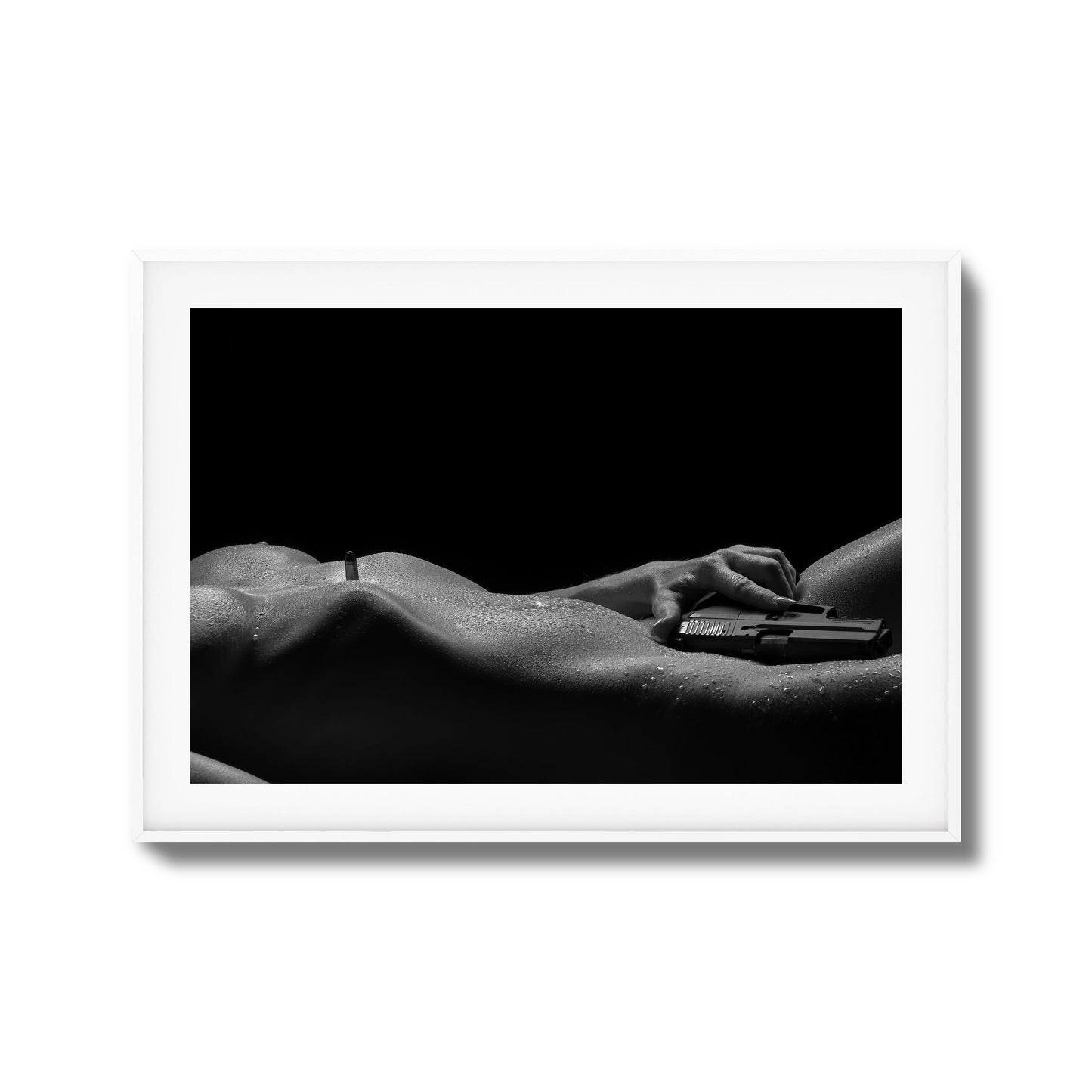 Sensual Power with Sidearm Framed Art