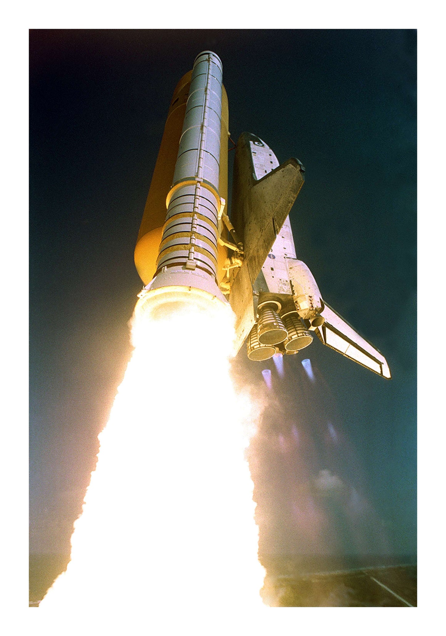 Space Shuttle Atlantis Liftoff Framed Art