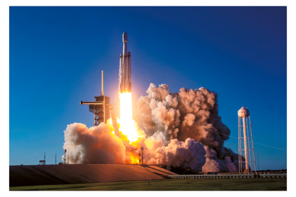 SpaceX Rocket Launch Framed Art