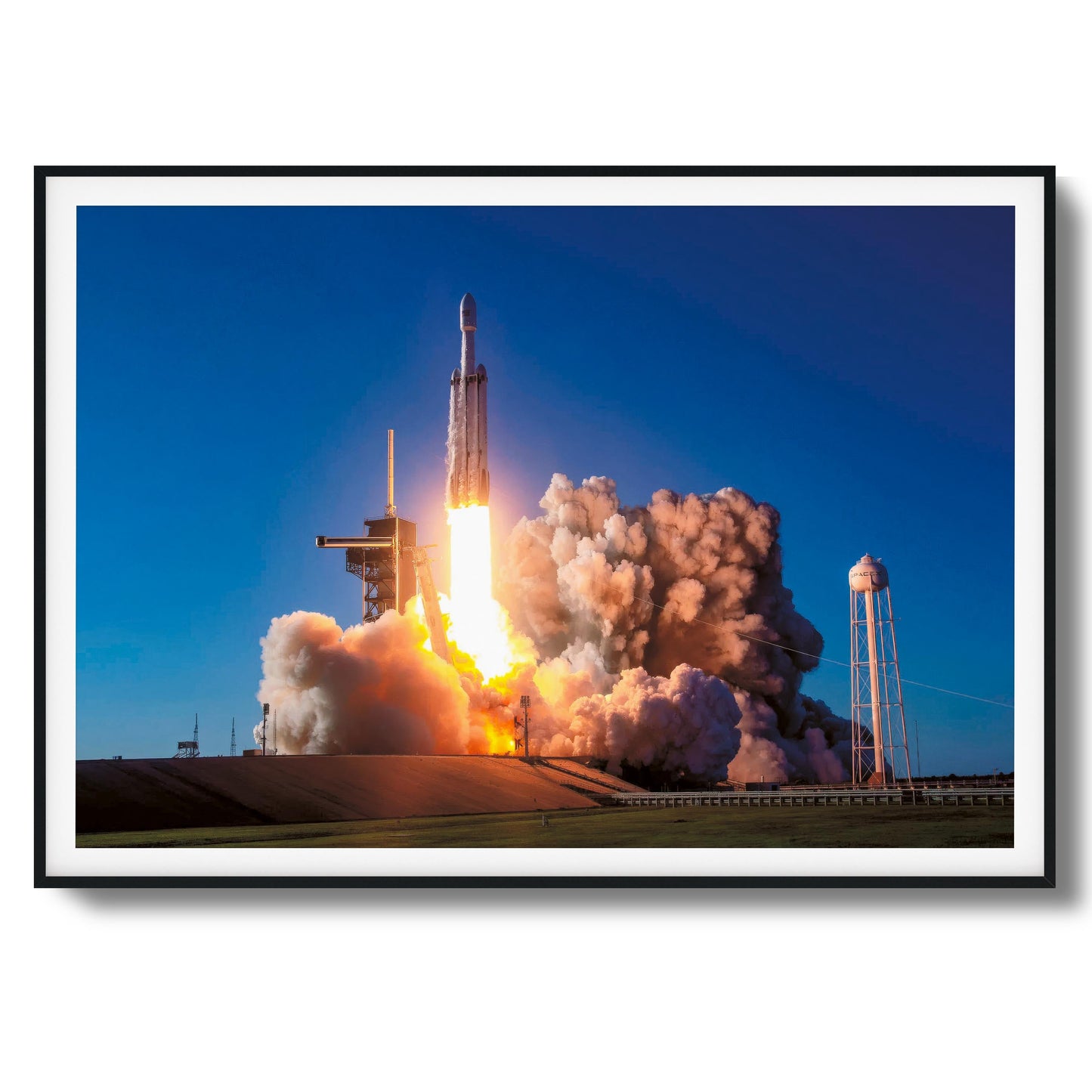 SpaceX Rocket Launch Framed Art