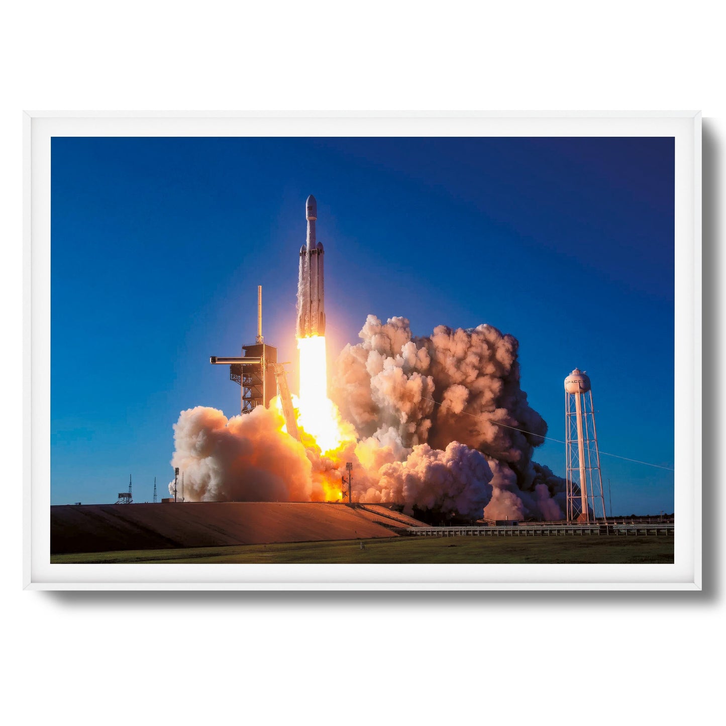 SpaceX Rocket Launch Framed Art