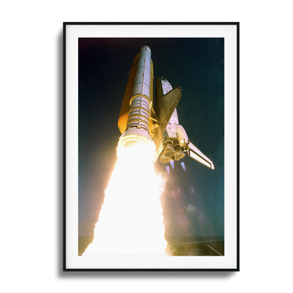 Space Shuttle Atlantis Liftoff Framed Art - Assure Spark