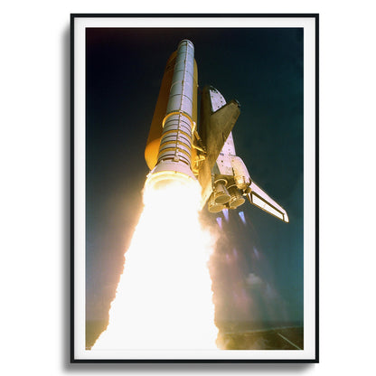 Space Shuttle Atlantis Liftoff Framed Art