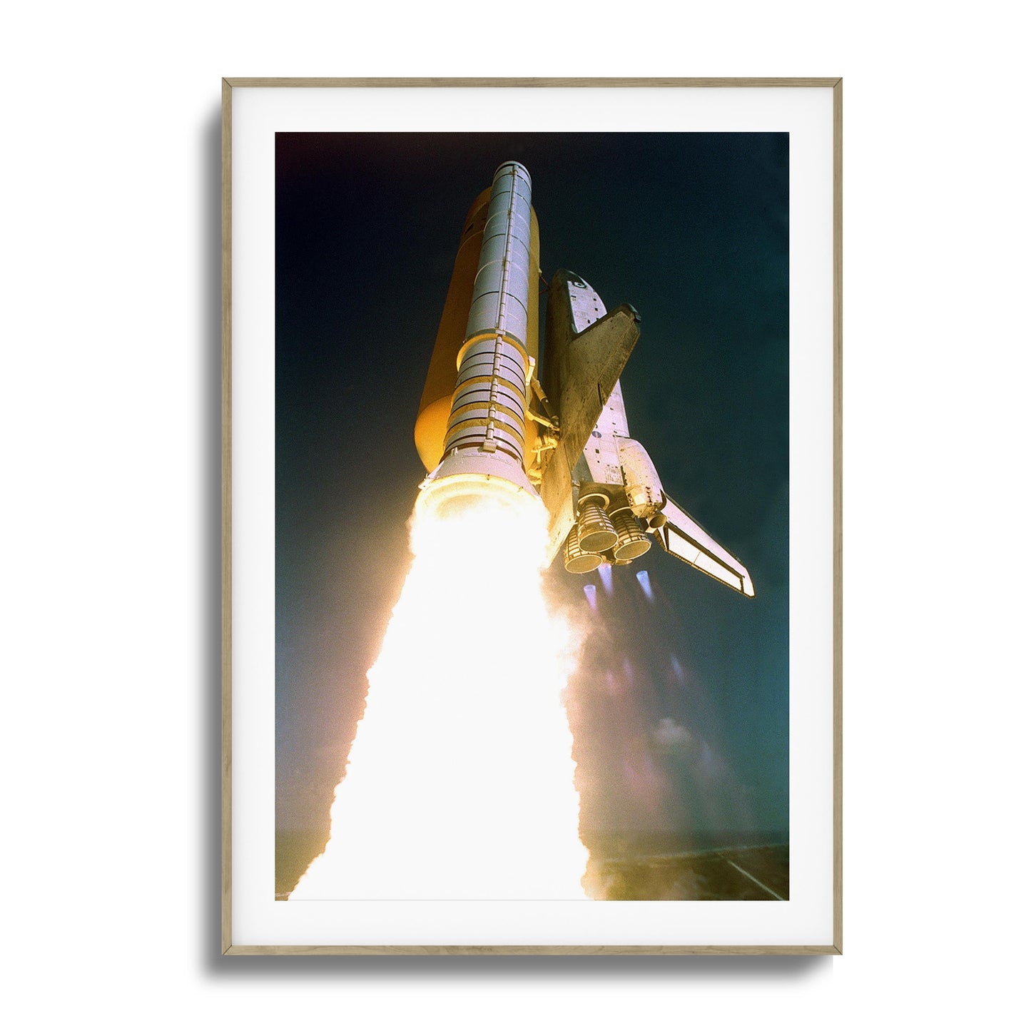 Space Shuttle Atlantis Liftoff Framed Art
