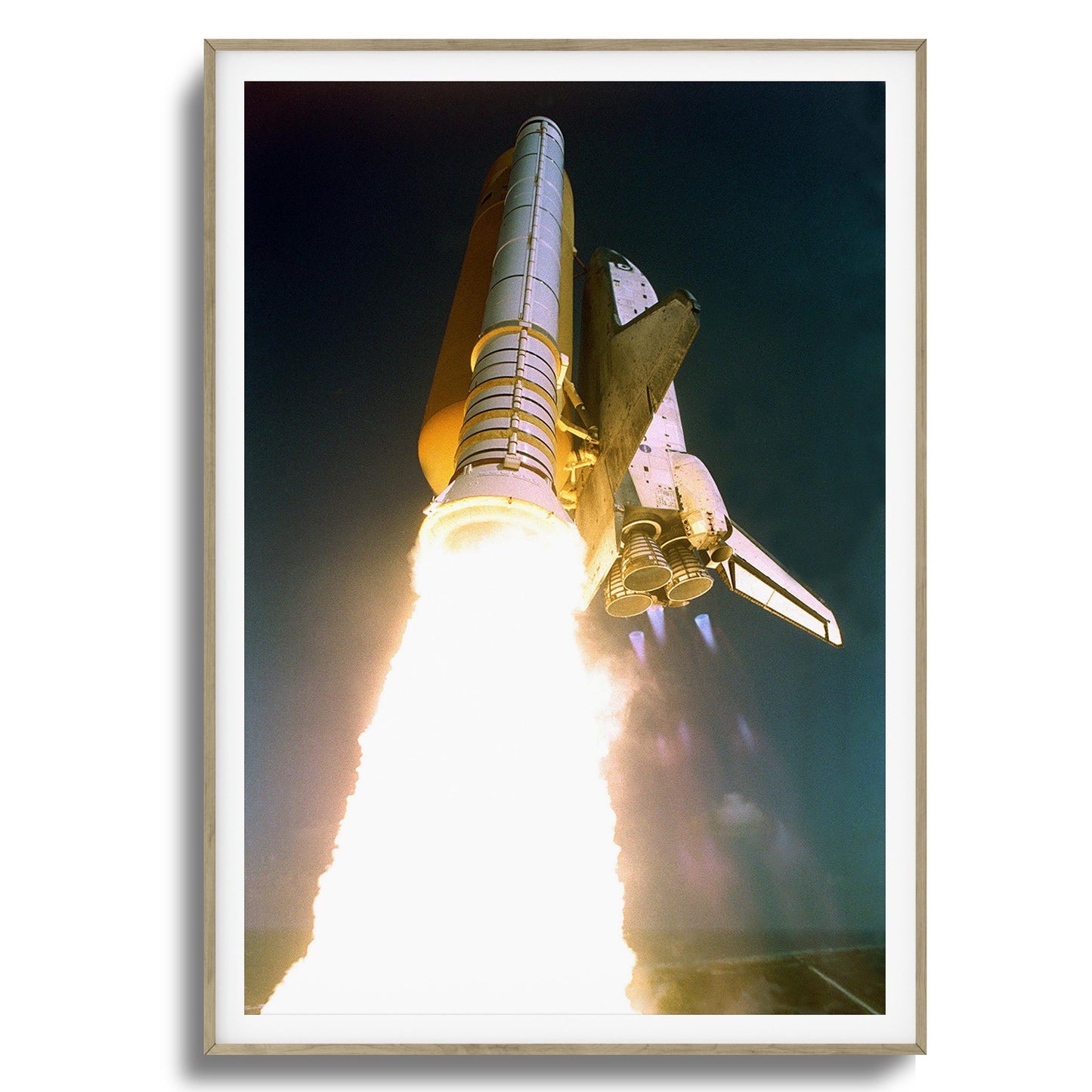 Space Shuttle Atlantis Liftoff Framed Art