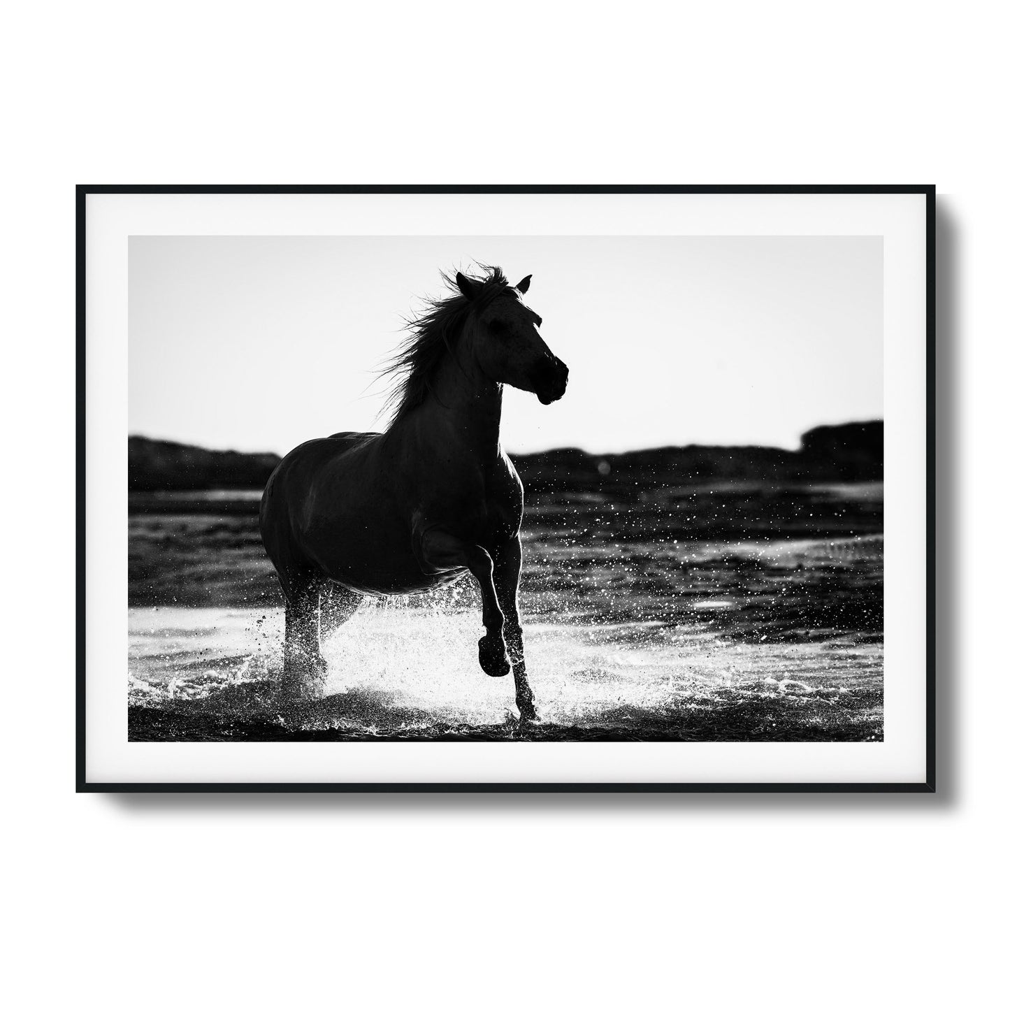 Splashing Stallion Framed Art - Assure Spark