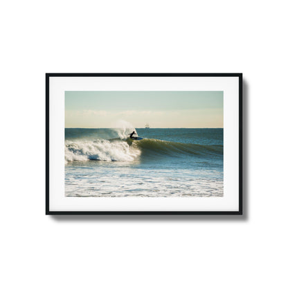Sunrise Surf Line Framed Art