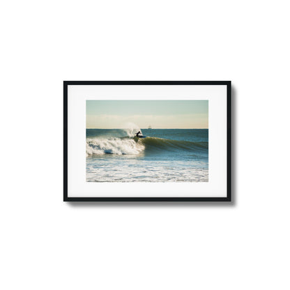 Sunrise Surf Line Framed Art