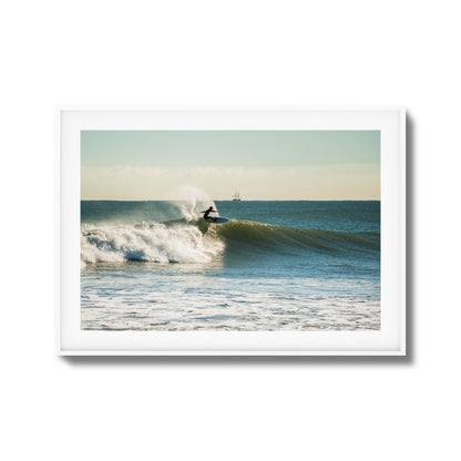 Sunrise Surf Line Framed Art
