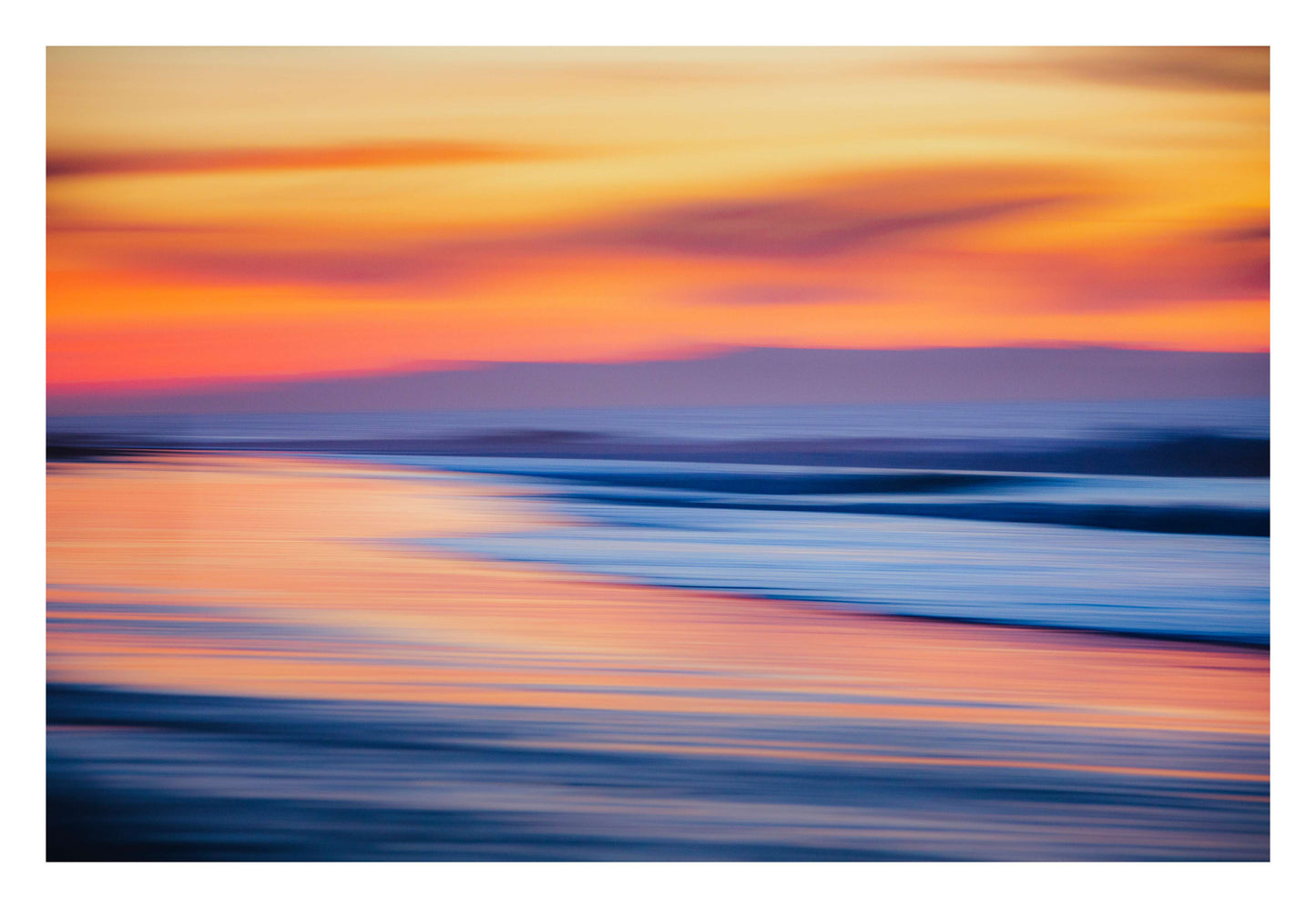 Sunset Blur Framed Art