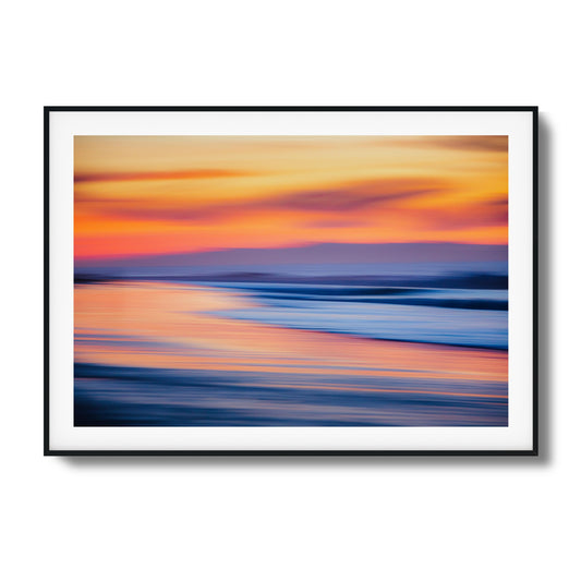 Sunset Blur Framed Art