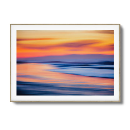 Sunset Blur Framed Art
