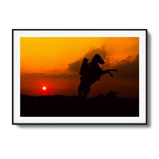 Sunset Duel Framed Art