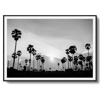 Sunset Palms Framed Art