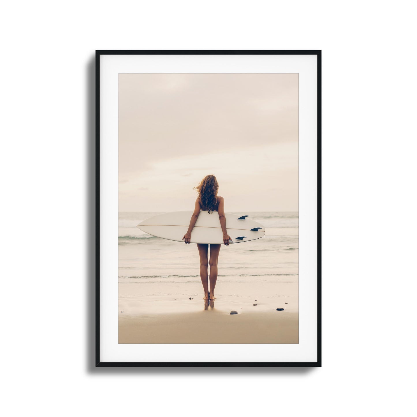 Surf Muse at Sunset Framed Art