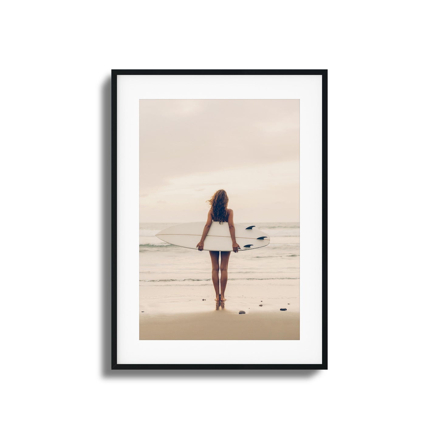 Surf Muse at Sunset Framed Art