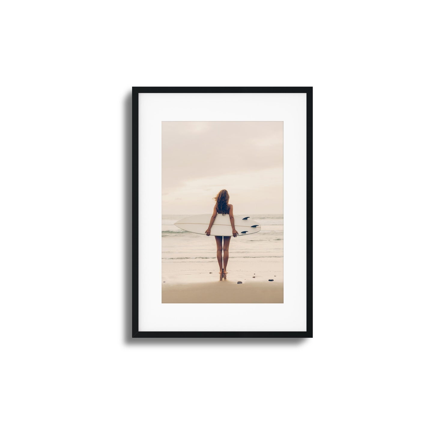 Surf Muse at Sunset Framed Art