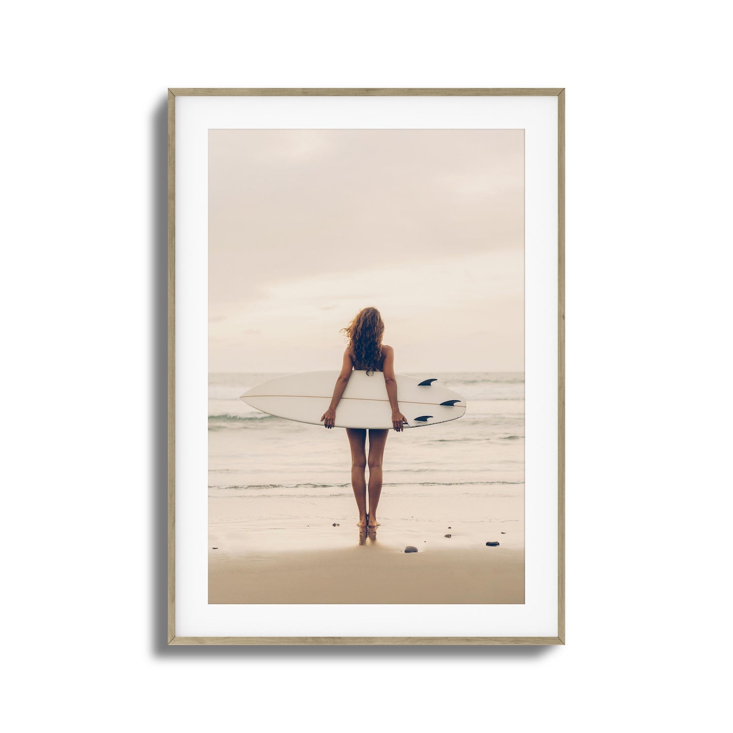 Surf Muse at Sunset Framed Art