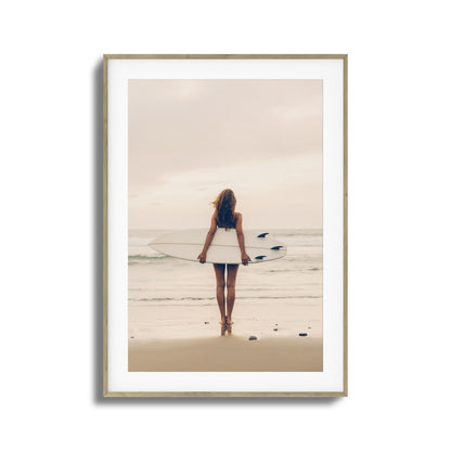 Surf Muse at Sunset Framed Art