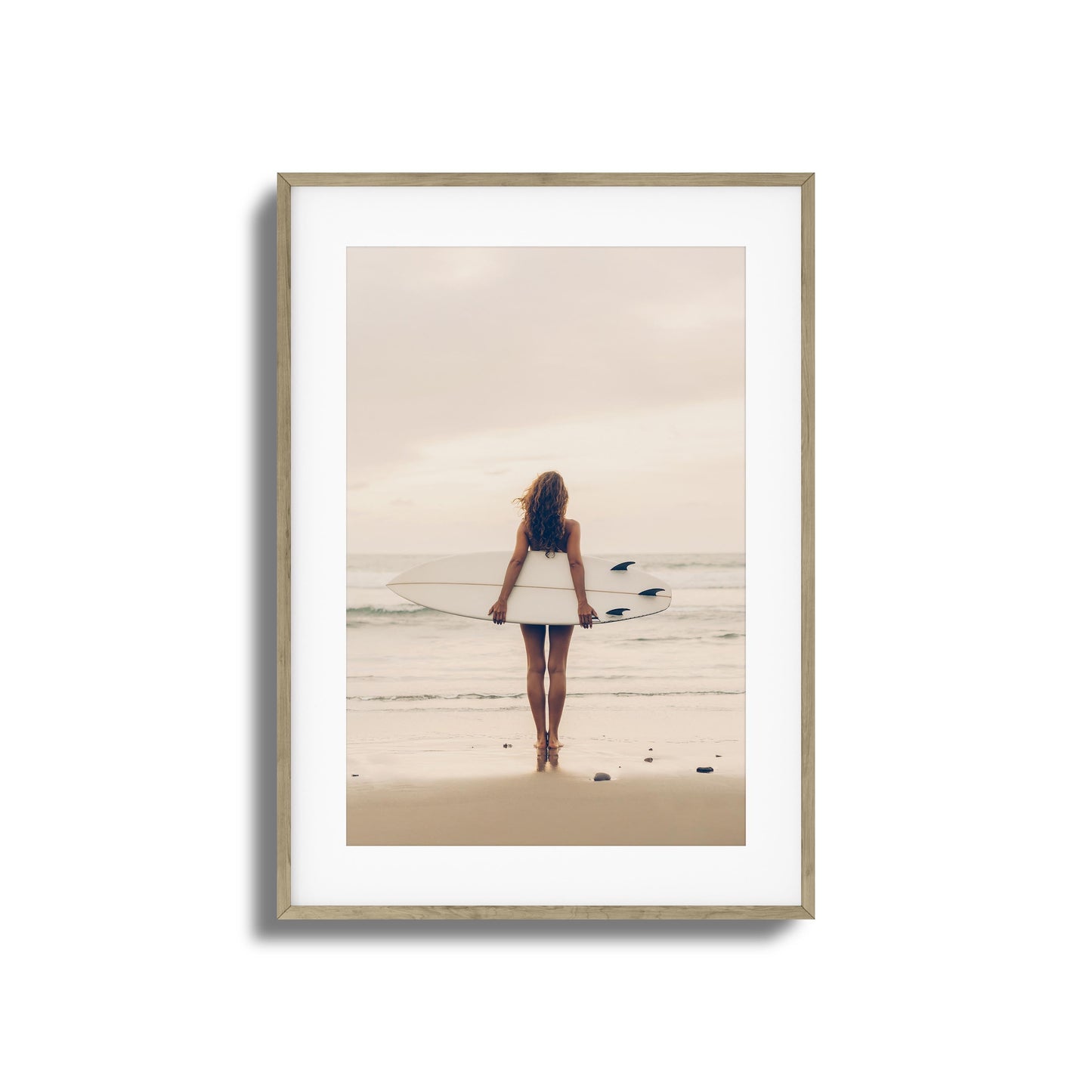 Surf Muse at Sunset Framed Art