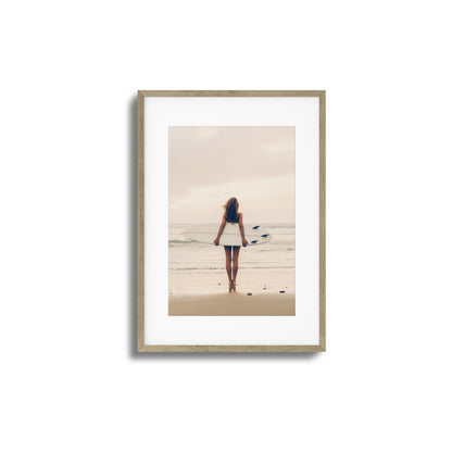 Surf Muse at Sunset Framed Art