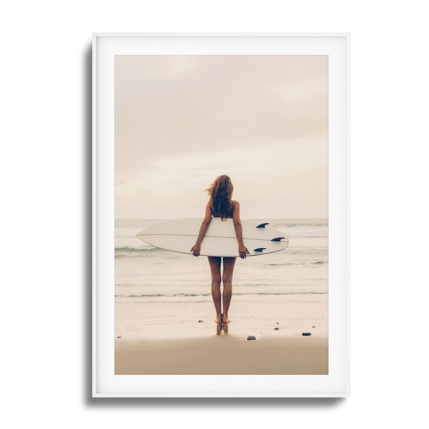 Surf Muse at Sunset Framed Art