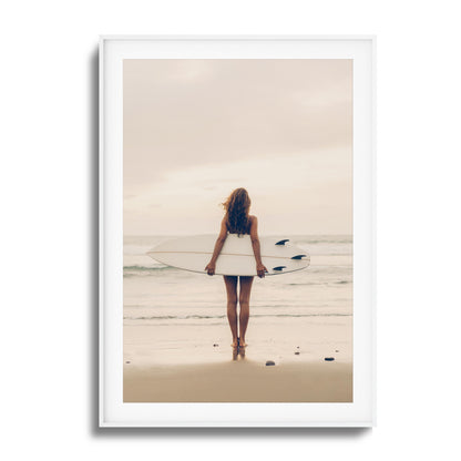 Surf Muse at Sunset Framed Art