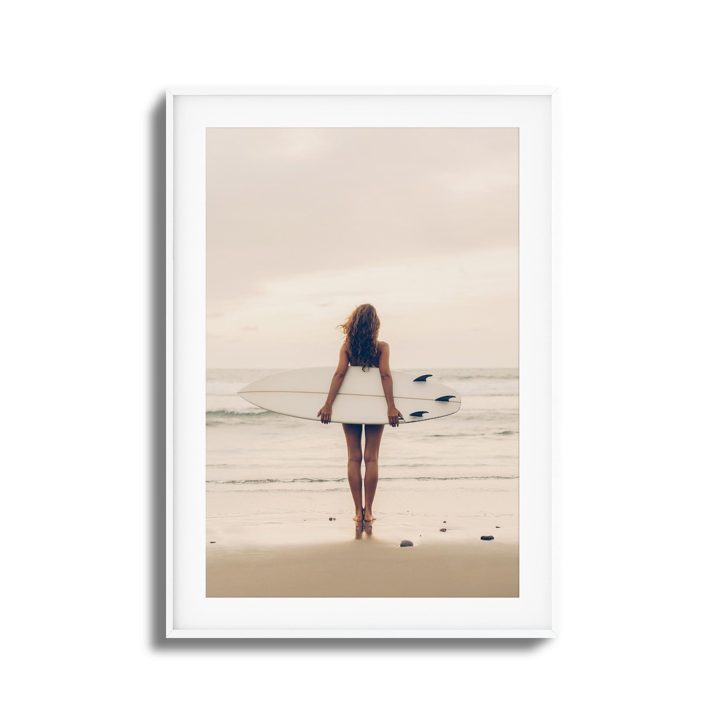 Surf Muse at Sunset Framed Art