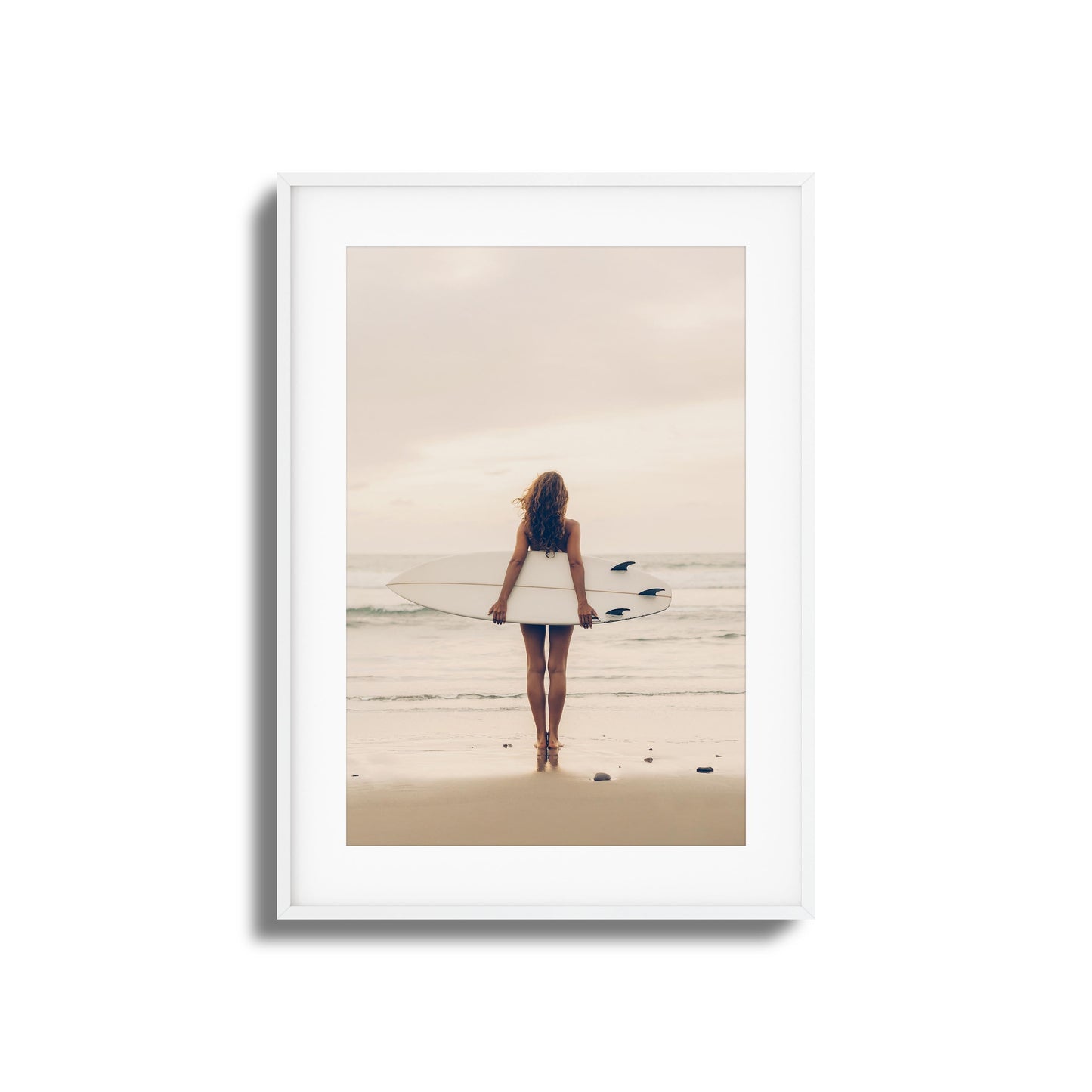 Surf Muse at Sunset Framed Art