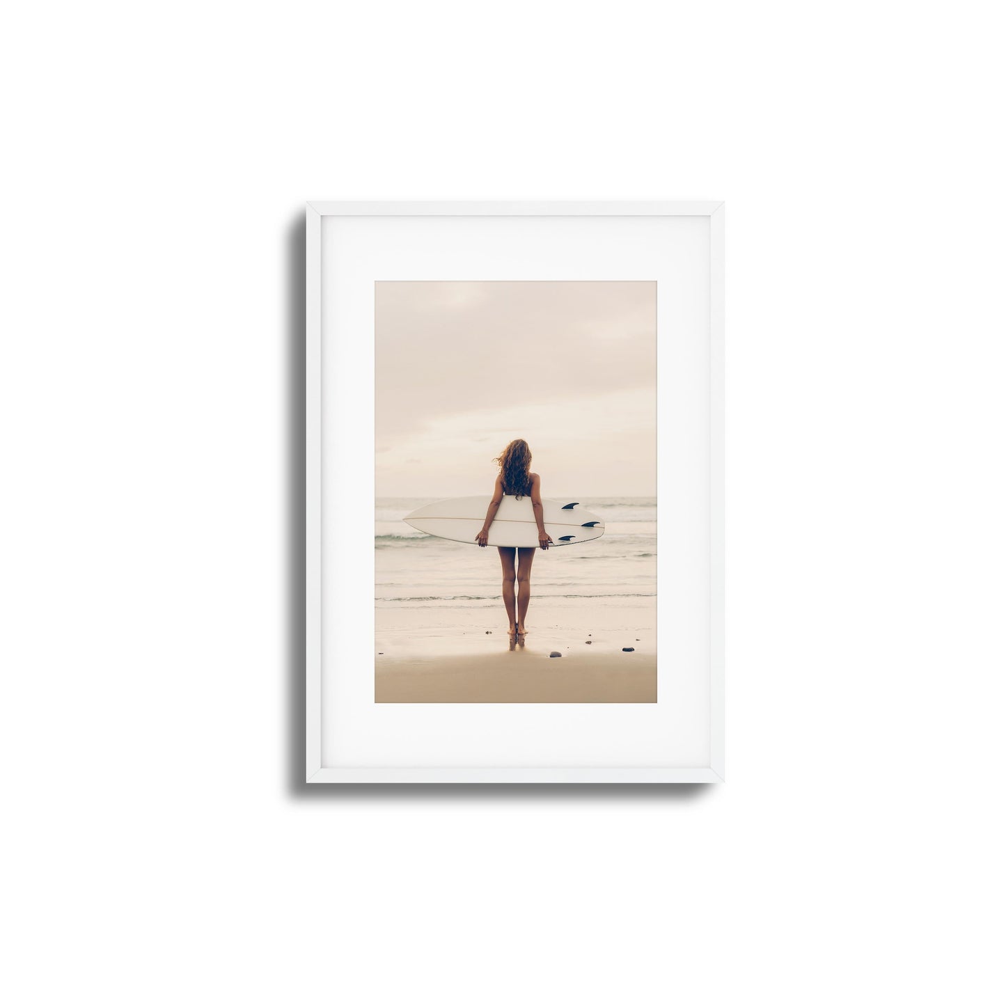 Surf Muse at Sunset Framed Art