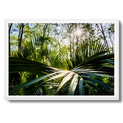 Tropical Jungle Sunburst Framed Art