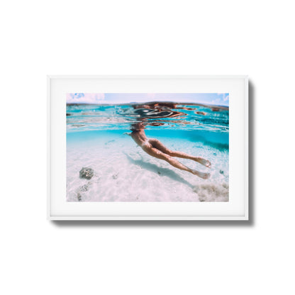 Underwater Nude Swim Framed Art