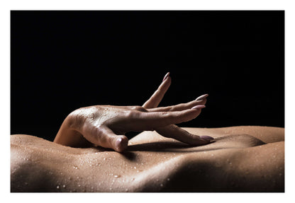 Wet Touch on Curves Framed Art
