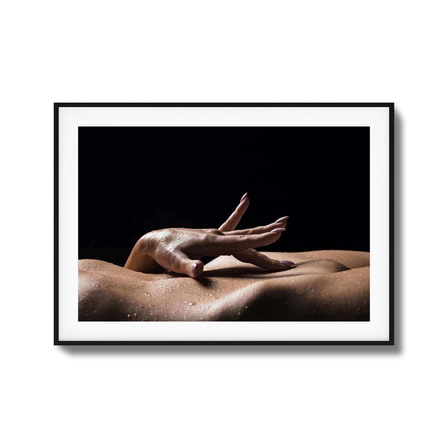 Wet Touch on Curves Framed Art