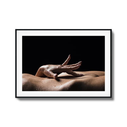 Wet Touch on Curves Framed Art