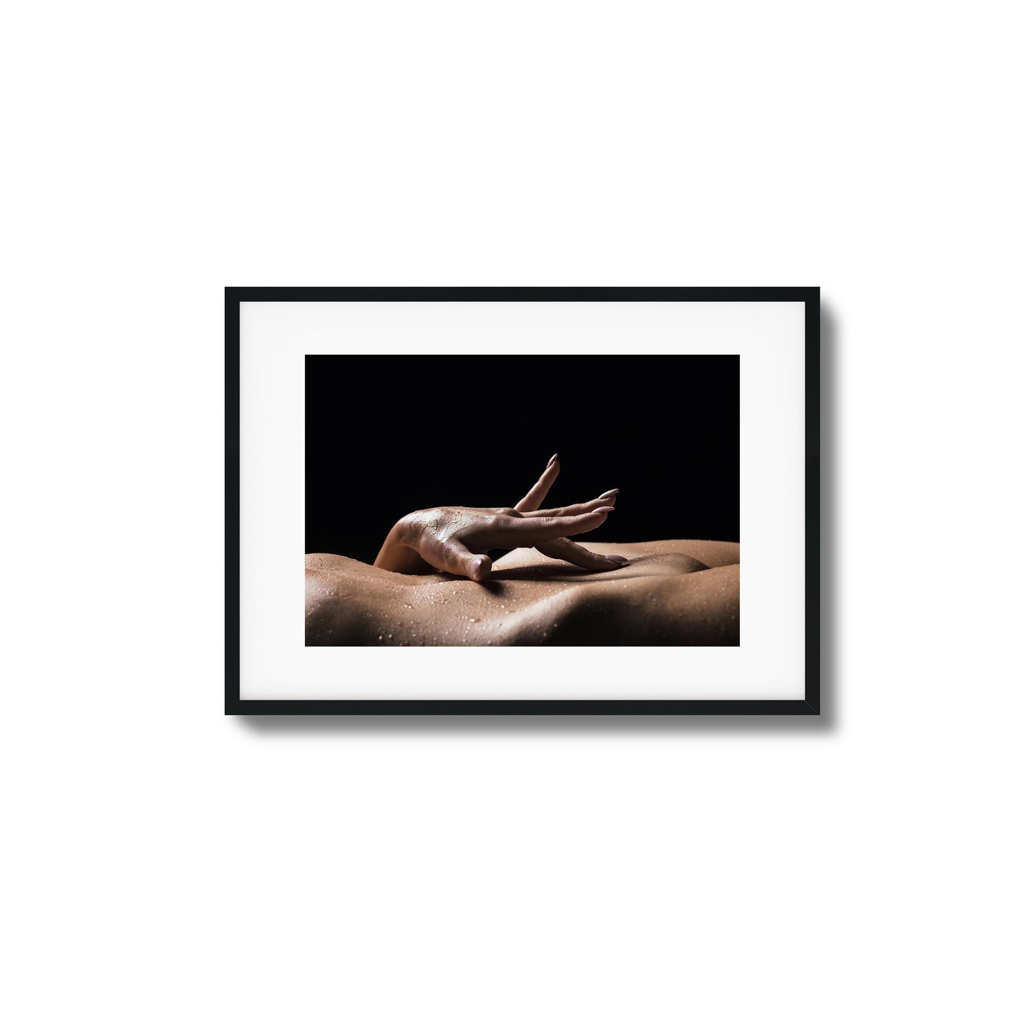 Wet Touch on Curves Framed Art