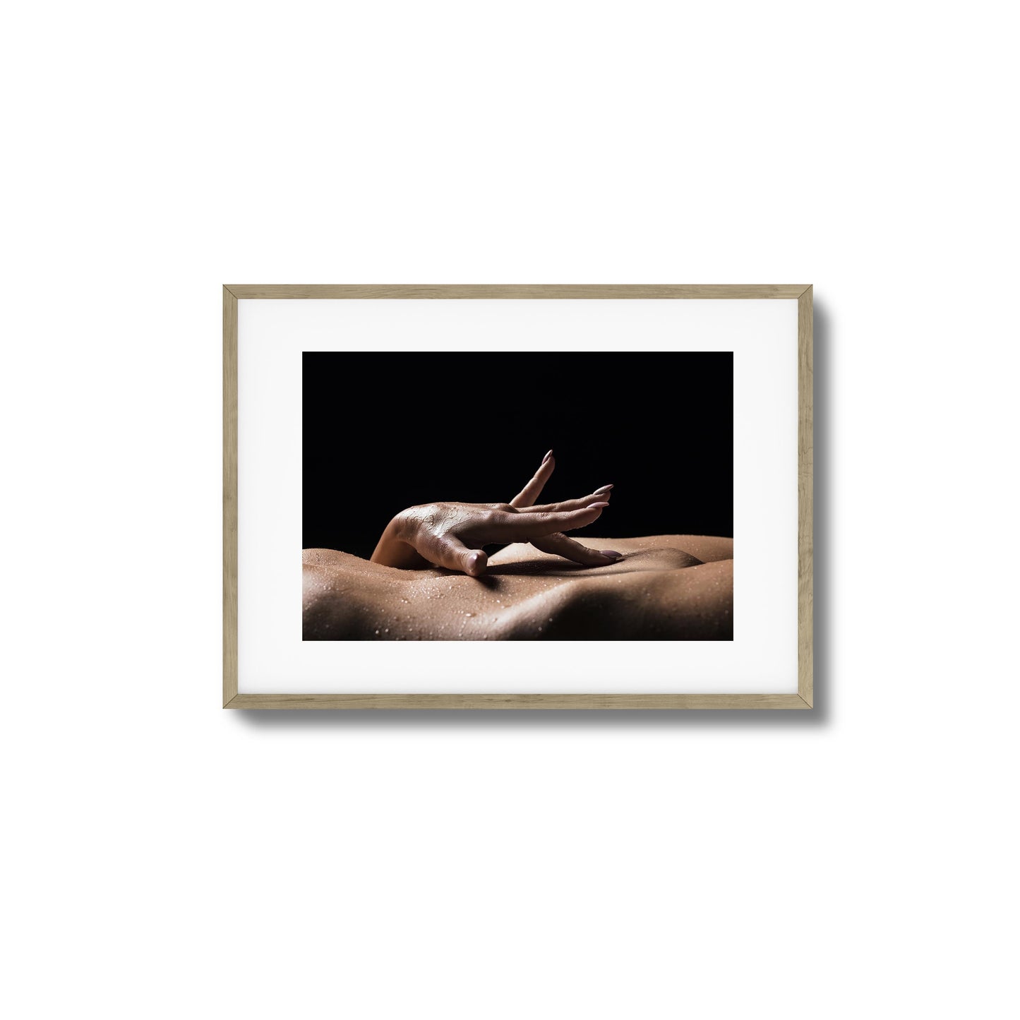 Wet Touch on Curves Framed Art